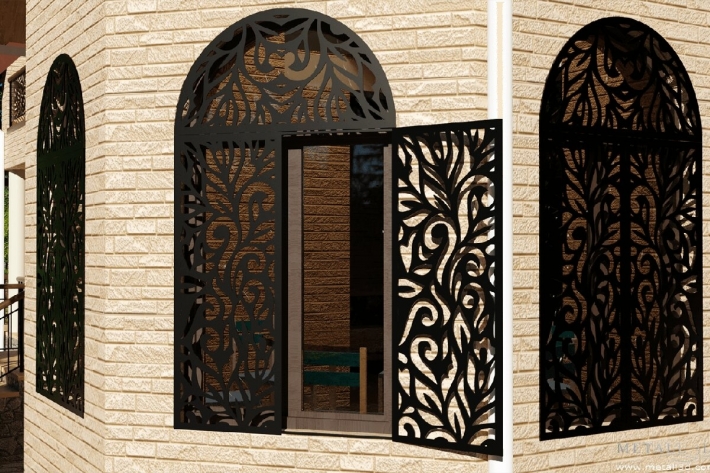 Ставни на окна лазерная резка