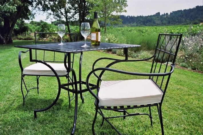 Кованые столы и стулья лофт из металла